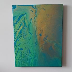 Water Collection 2022 "B" Original Paint Pour Painting